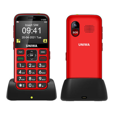 좋은 가격 UNIWA V1000 노인 휴대 전화 4G 편리한 노인 휴대 전화 온라인으로