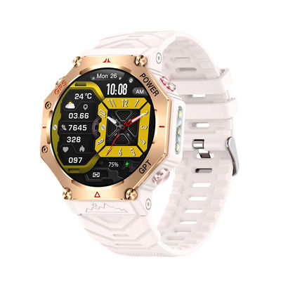 KC91 GPS 스마트 워치 1.39' 스크린 지원 GPT 손전등 블루투스 다중 스포츠