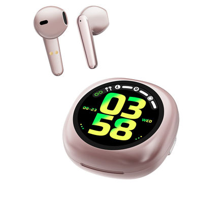 좋은 가격 T19 스마트 버드 무선 블루투스 이어폰 300MAH 배터리 및 AI 기능 BT 5.4/3.0 해상력 240*240 온라인으로