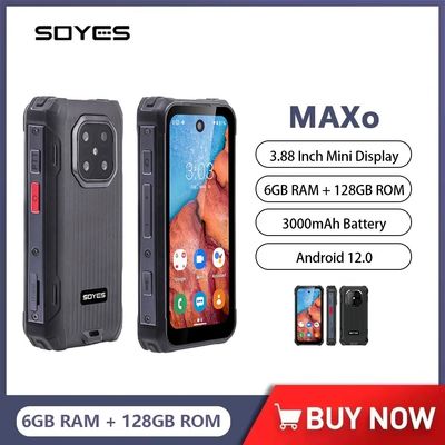 좋은 가격 MAXo 견고한 미니 스마트폰 6+128GB 3.88' Octa 코어 안드로이드 12 듀얼 카드 4G 3000mAh 손전등 온라인으로