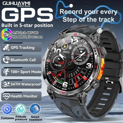 좋은 가격 BT 통화 프로페셔널 GPS AMOLED 650mAh 3ATM 방수 피트니스 트래킹 스포츠 스마트워치 온라인으로