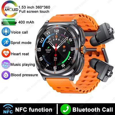 좋은 가격 GT98 헤드폰 스마트 워치10.53인치, 블루투스 통화 / NFC / 심박수 지원 온라인으로