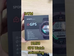 DM58-GPS 진크 합금 GPS 스마트 워치 5ATM BLE 5.3 500mAh 배터리 방수 스포츠 워치