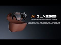 M02 AI 스마트 안경 소개 8MP 카메라 비디오 녹화 번역 선글라스 블루투스 당신