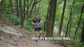 DM59 GPS 스포츠 시계 오프라인 지도