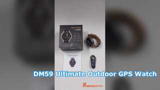 DM59 GPS 스포츠 스마트 워치, 1.43인치 AMOLED HD 디스플레이
