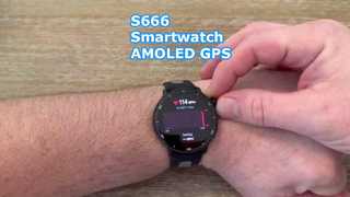 S666 스마트워치 AMOLED GPS 블루투스 통화