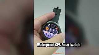 Rainbuvvy DM76 GPS 스포츠 스마트 시계 1.32'' AMOLED 화면 5ATM 방수 손목 시계 360mAh 배터리